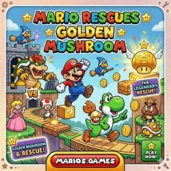 Mario Rescues Golden Mushroom